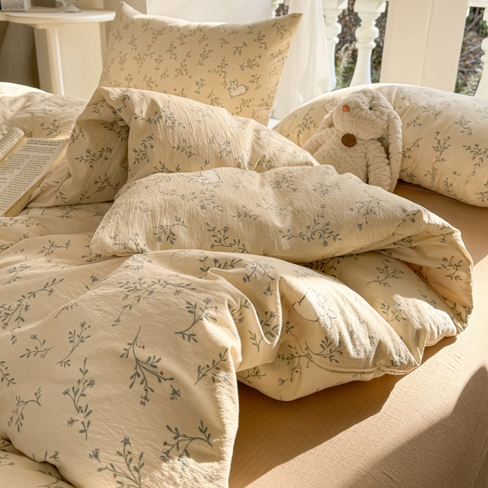 91家纺网 家纺一手货源 找家纺 韩巢家纺 2025热销新款云感双层纱单件被套-（提供卖家秀） 森田野园