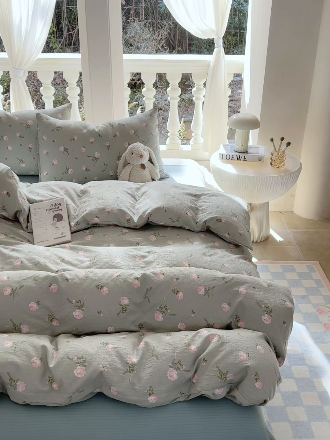 91家纺网 家纺一手货源 找家纺 韩巢家纺 2025热销新款云感双层纱单件被套-（提供卖家秀） 半生倾慕