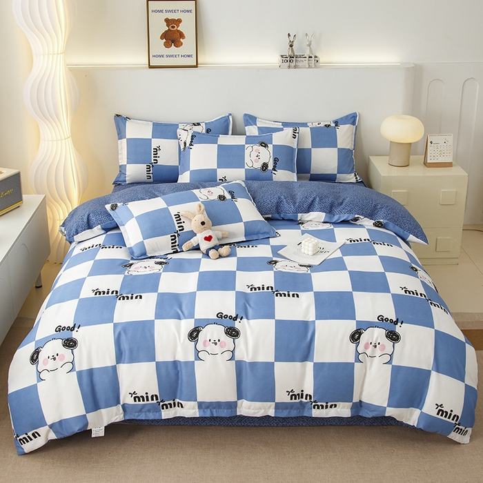 91家纺网 家纺一手货源 找家纺 （总）佑泽家纺 2025活性印花芦荟棉四件套