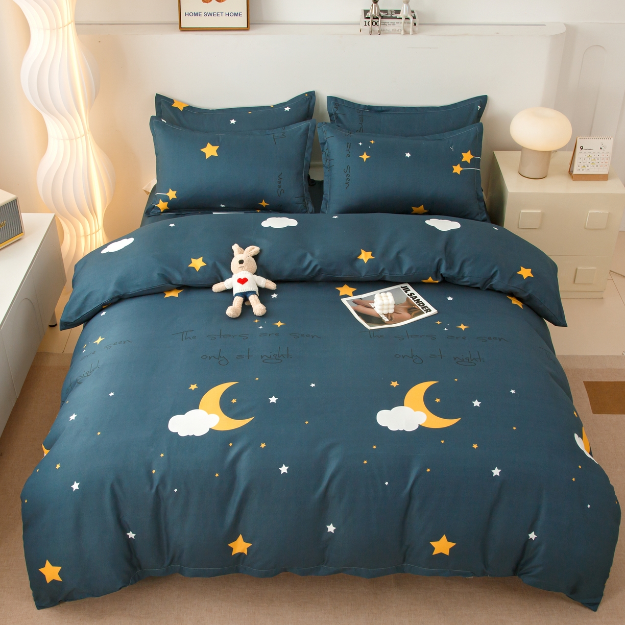 91家纺网 家纺一手货源 找家纺 （总）佑泽家纺 2025活性印花芦荟棉四件套