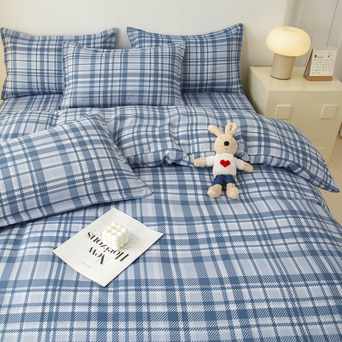 91家纺网 家纺一手货源 找家纺 佑泽家纺 2025活性印花芦荟棉四件套 休闲时刻