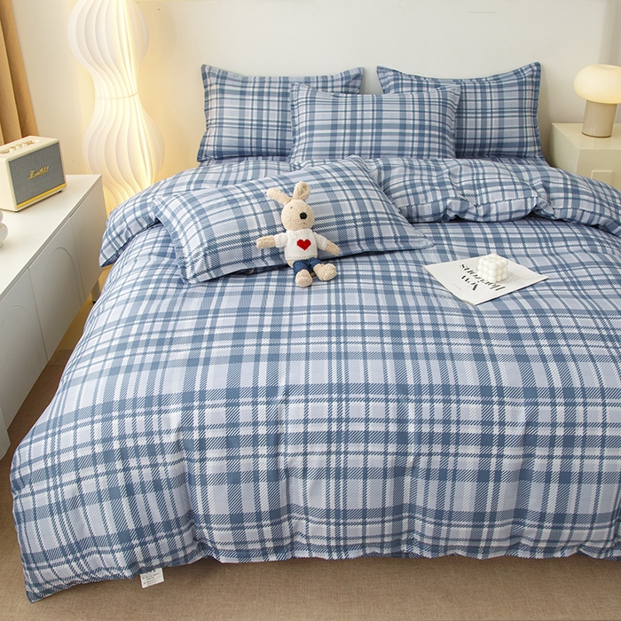 91家纺网 家纺一手货源 找家纺 佑泽家纺 2025活性印花芦荟棉四件套 休闲时刻