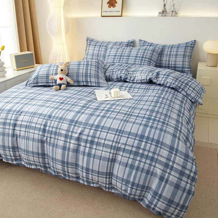 91家纺网 家纺一手货源 找家纺 佑泽家纺 2025活性印花芦荟棉四件套 休闲时刻