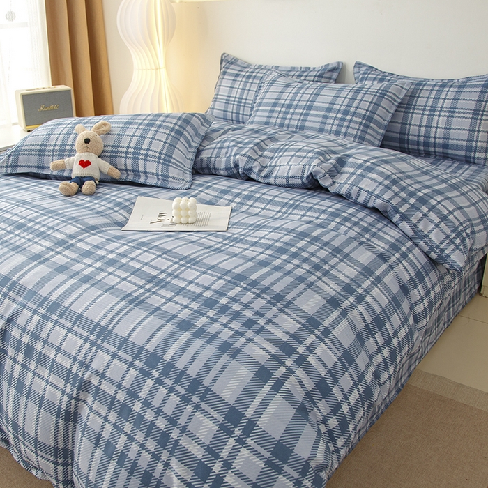 91家纺网 家纺一手货源 找家纺 佑泽家纺 2025活性印花芦荟棉四件套 休闲时刻