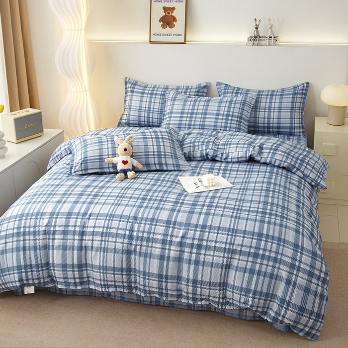 91家纺网 家纺一手货源 找家纺 佑泽家纺 2025活性印花芦荟棉四件套 休闲时刻