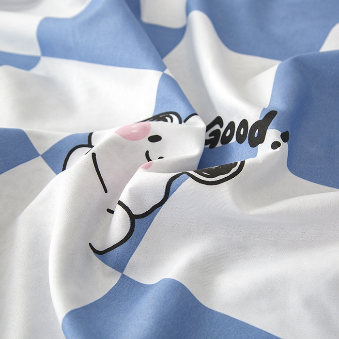 91家纺网 家纺一手货源 找家纺 佑泽家纺 2025活性印花芦荟棉四件套 小可爱