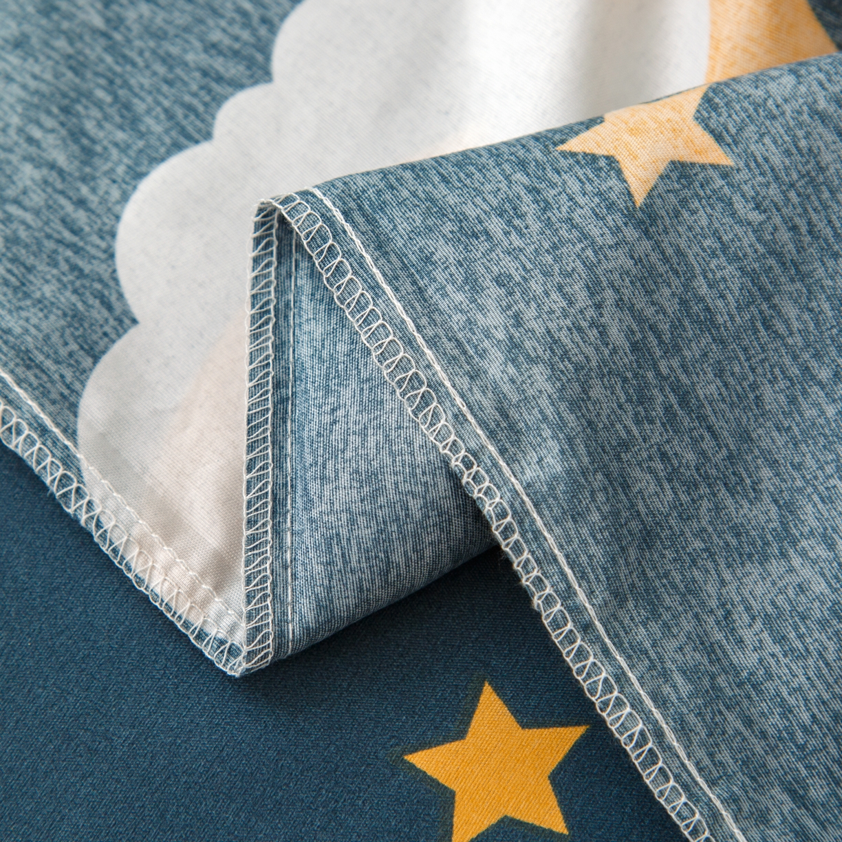 91家纺网 家纺一手货源 找家纺 佑泽家纺 2025活性印花芦荟棉四件套 星空之约