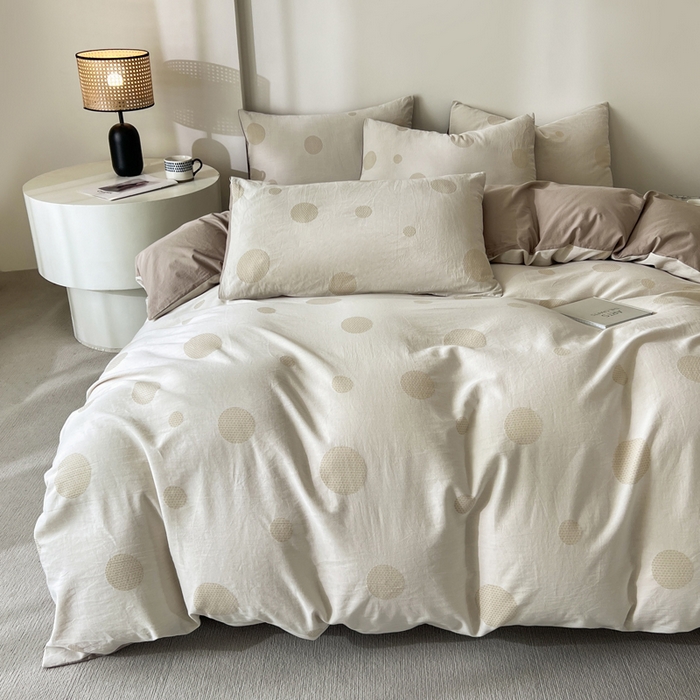 91家纺网 家纺一手货源 找家纺 （总）小懒猪2025色织水洗双层纱提花四件套