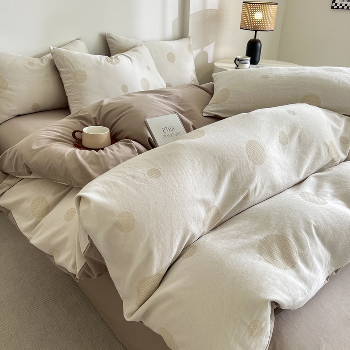 91家纺网 家纺一手货源 找家纺 （总）小懒猪2025色织水洗双层纱提花四件套