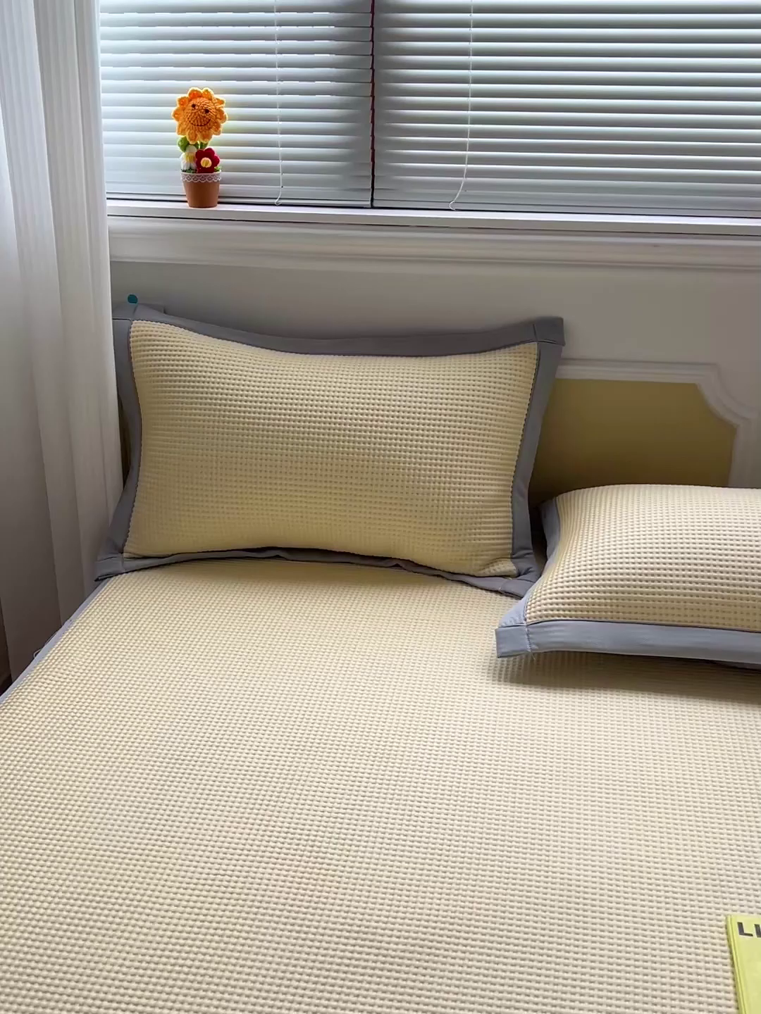 91家纺网 家纺一手货源 找家纺 （总）慕尚家纺 2025新款冰豆豆带有乙纶刺绣凉席席子床笠款