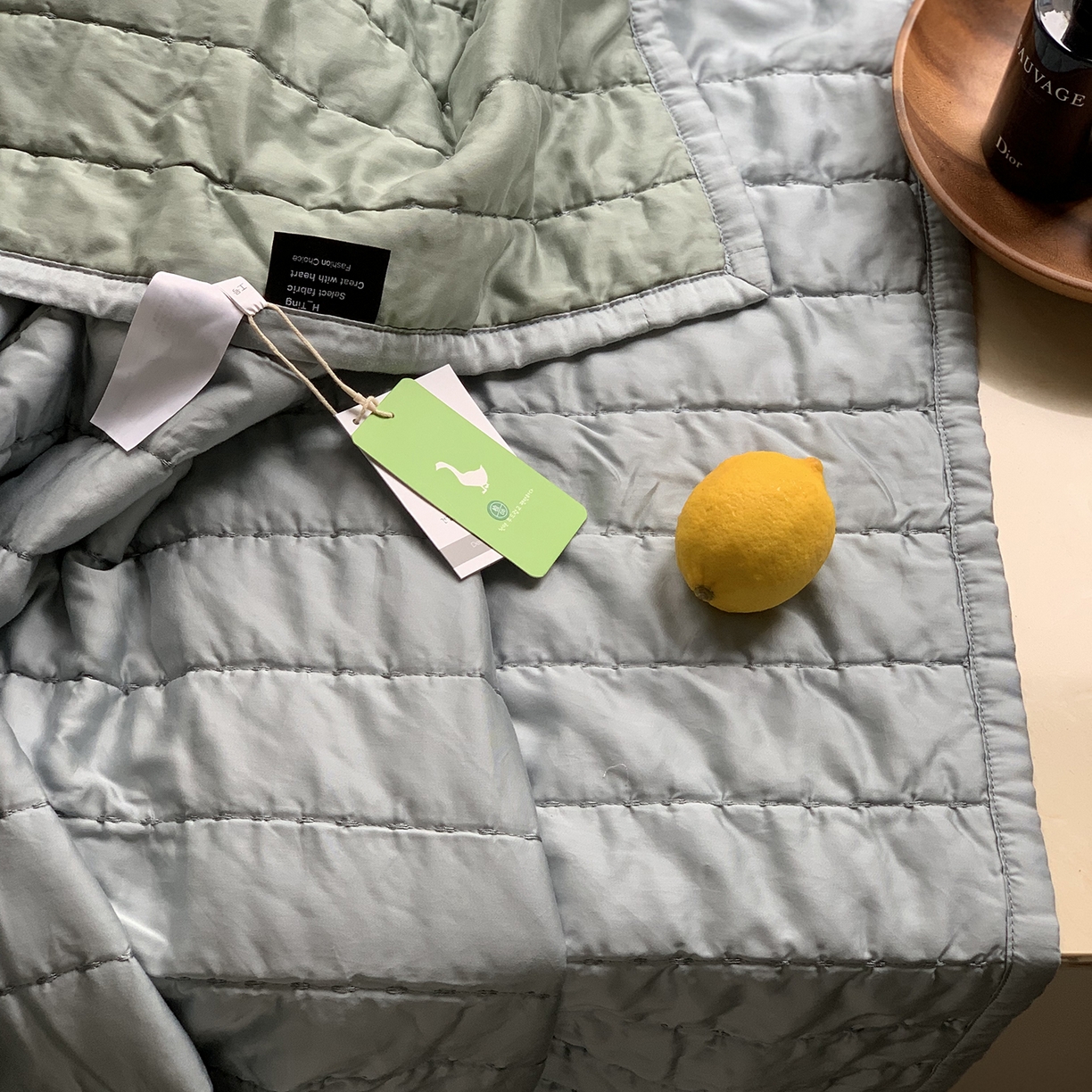 91家纺网 家纺一手货源 找家纺 汇庭 2025新款莱赛尔懒人被系列 幻想蓝