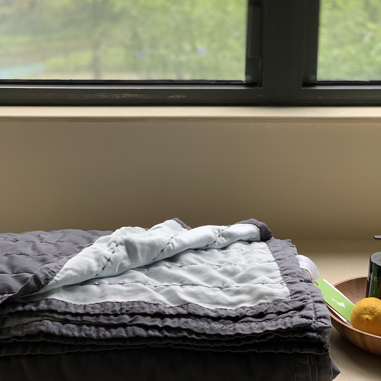 91家纺网 家纺一手货源 找家纺 汇庭 2025新款莱赛尔懒人被系列 汇深蓝