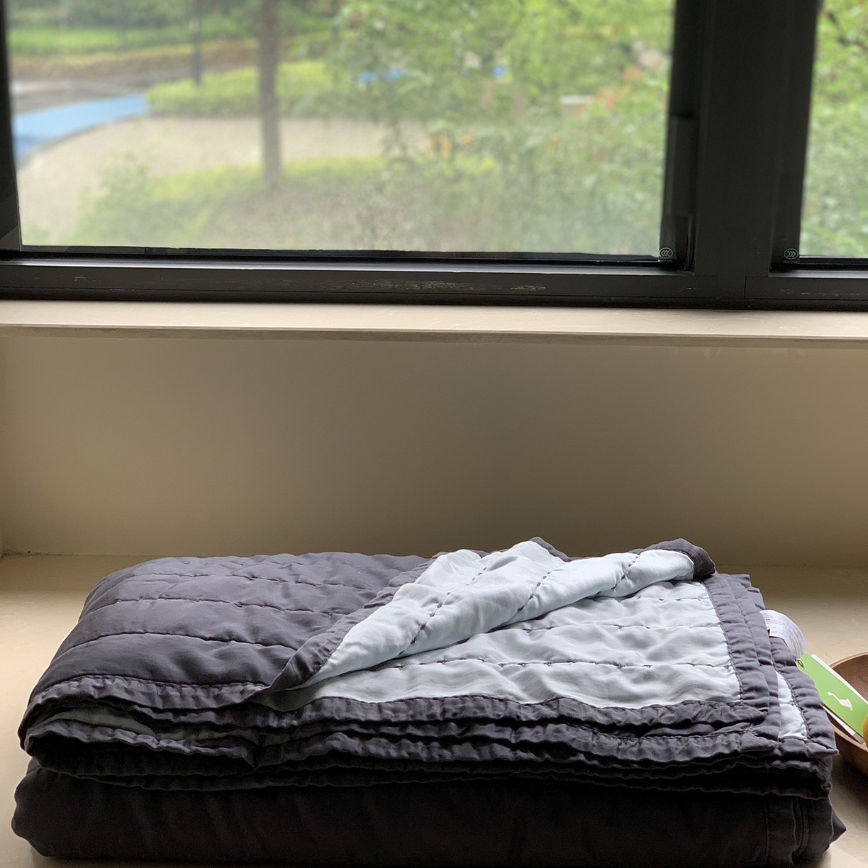 91家纺网 家纺一手货源 找家纺 汇庭 2025新款莱赛尔懒人被系列 汇深蓝