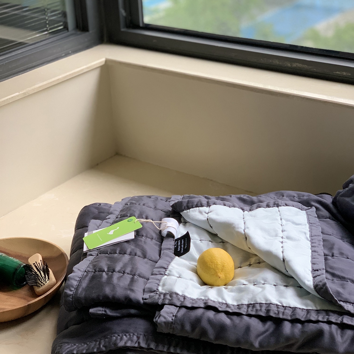 91家纺网 家纺一手货源 找家纺 汇庭 2025新款莱赛尔懒人被系列 汇深蓝