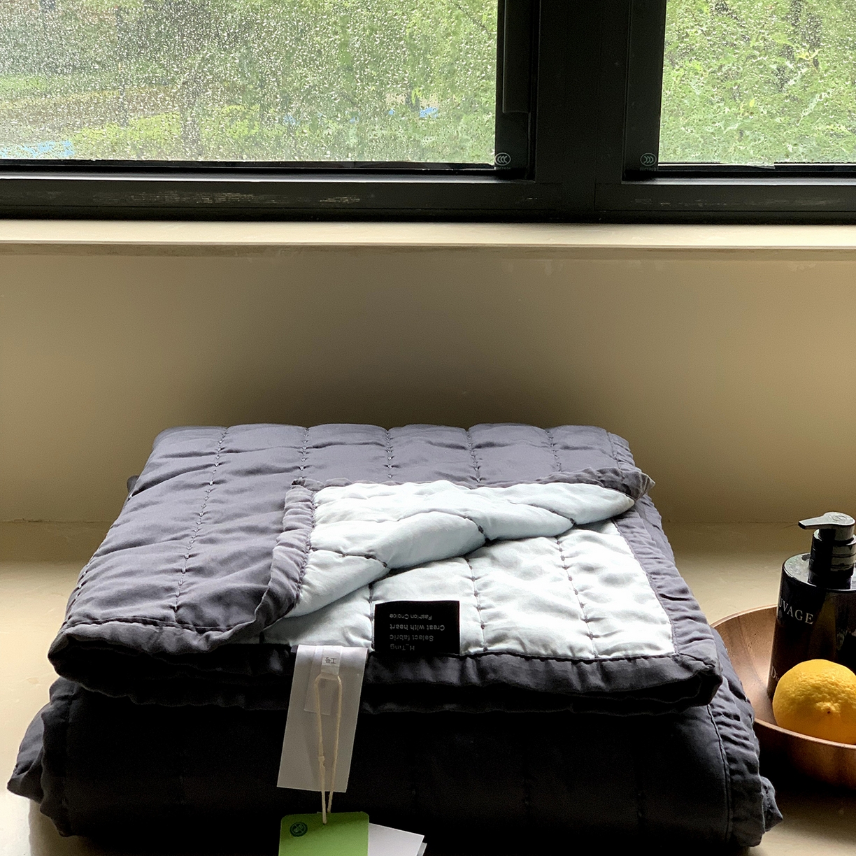 91家纺网 家纺一手货源 找家纺 汇庭 2025新款莱赛尔懒人被系列 汇深蓝