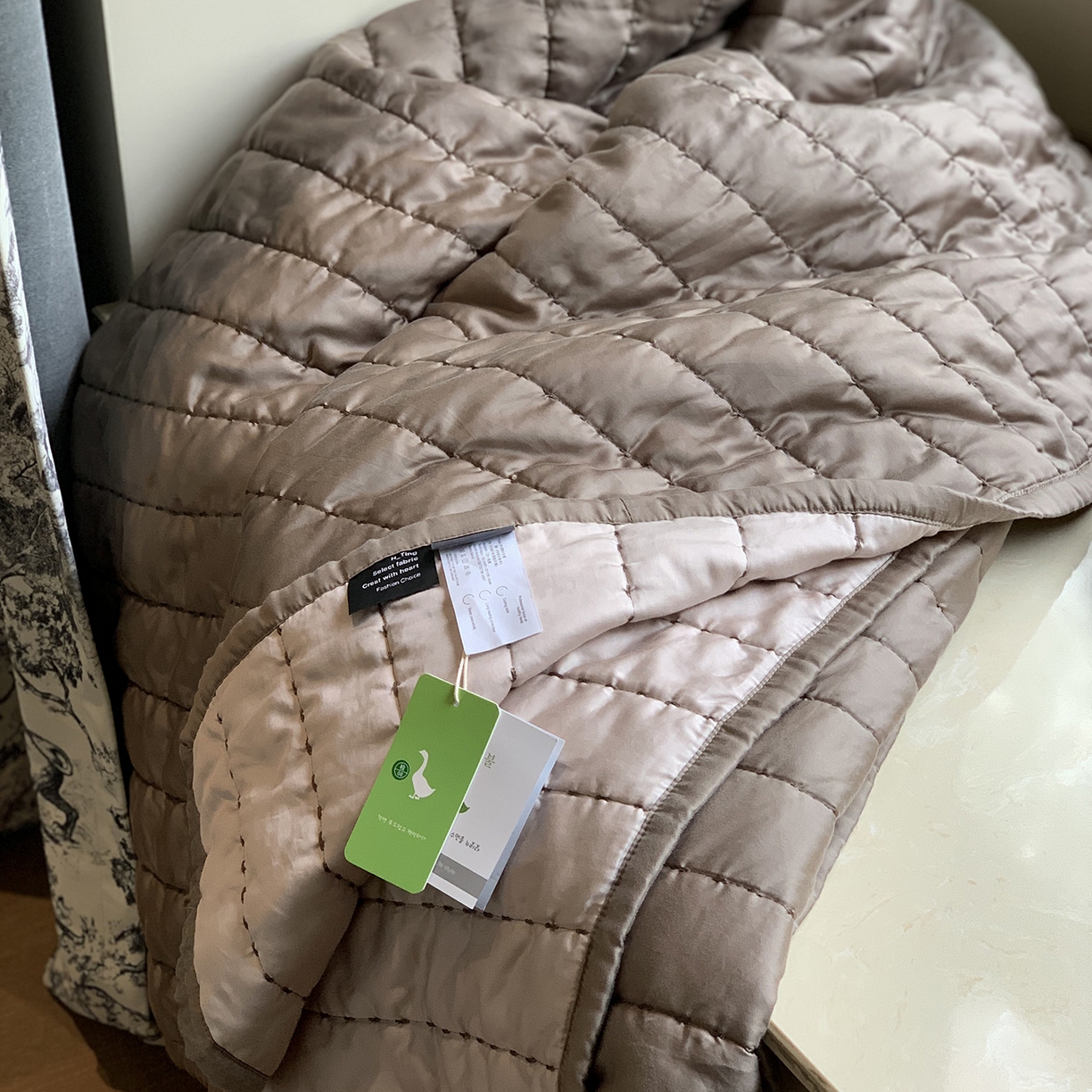 91家纺网 家纺一手货源 找家纺 汇庭 2025新款莱赛尔懒人被系列 卡竹亭