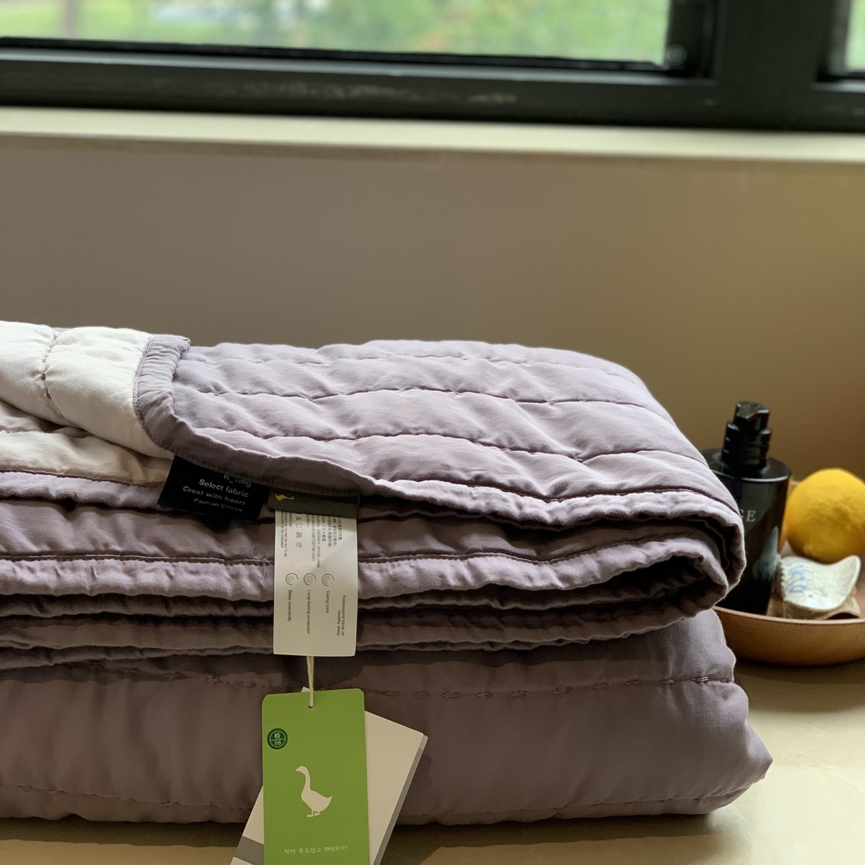 91家纺网 家纺一手货源 找家纺 汇庭 2025新款莱赛尔懒人被系列 星黛紫