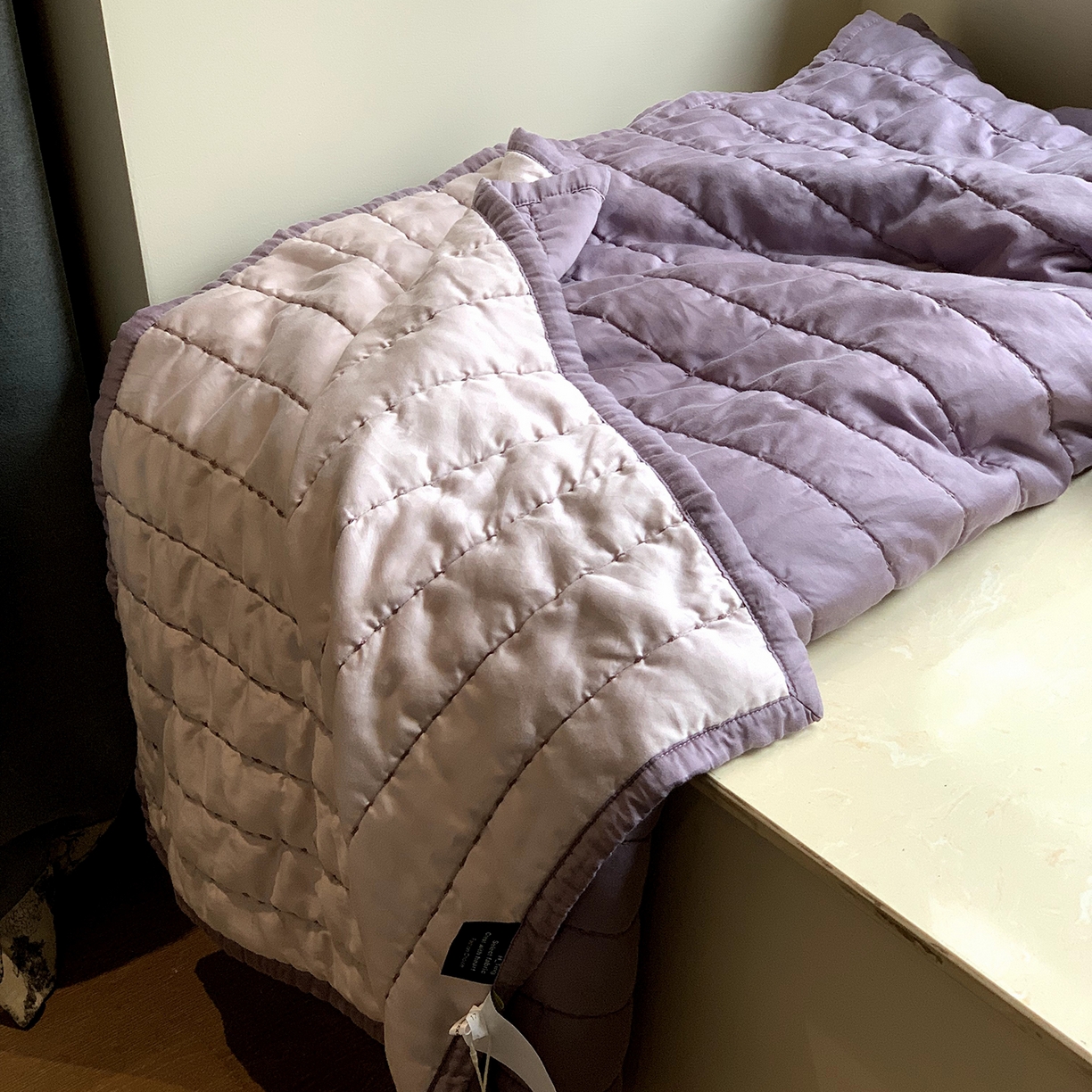 91家纺网 家纺一手货源 找家纺 汇庭 2025新款莱赛尔懒人被系列 星黛紫