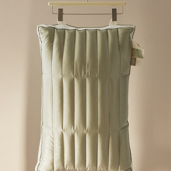 91家纺网 家纺一手货源 找家纺 境月2025新款锦氨护颈枕决明子黑苦荞枕头枕芯 锦氨决明子枕--绿色使用高度12-15cm