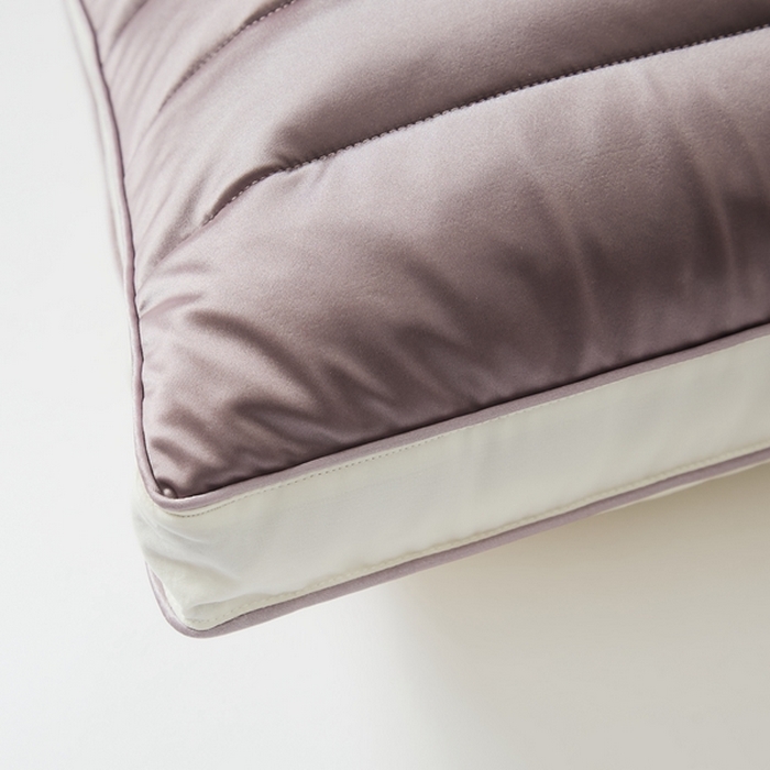 91家纺网 家纺一手货源 找家纺 境月2025新款锦氨护颈枕决明子黑苦荞枕头枕芯 锦氨决明子枕--紫色使用高度12-15cm