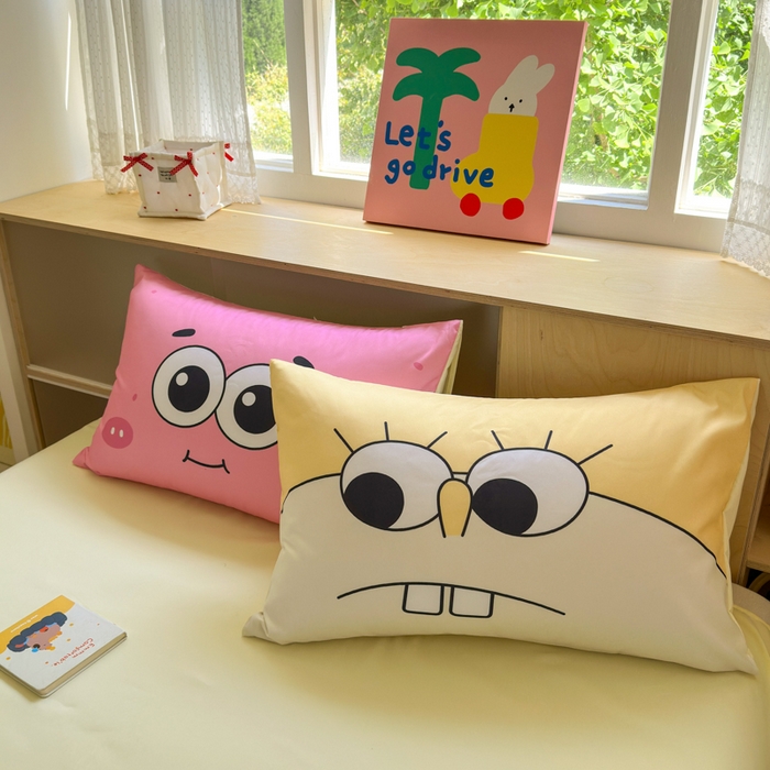 91家纺网 家纺一手货源 找家纺 一霖家纺 2025新款高克重云朵棉大版数码带脚丫四件套 大版-酷炫海宝