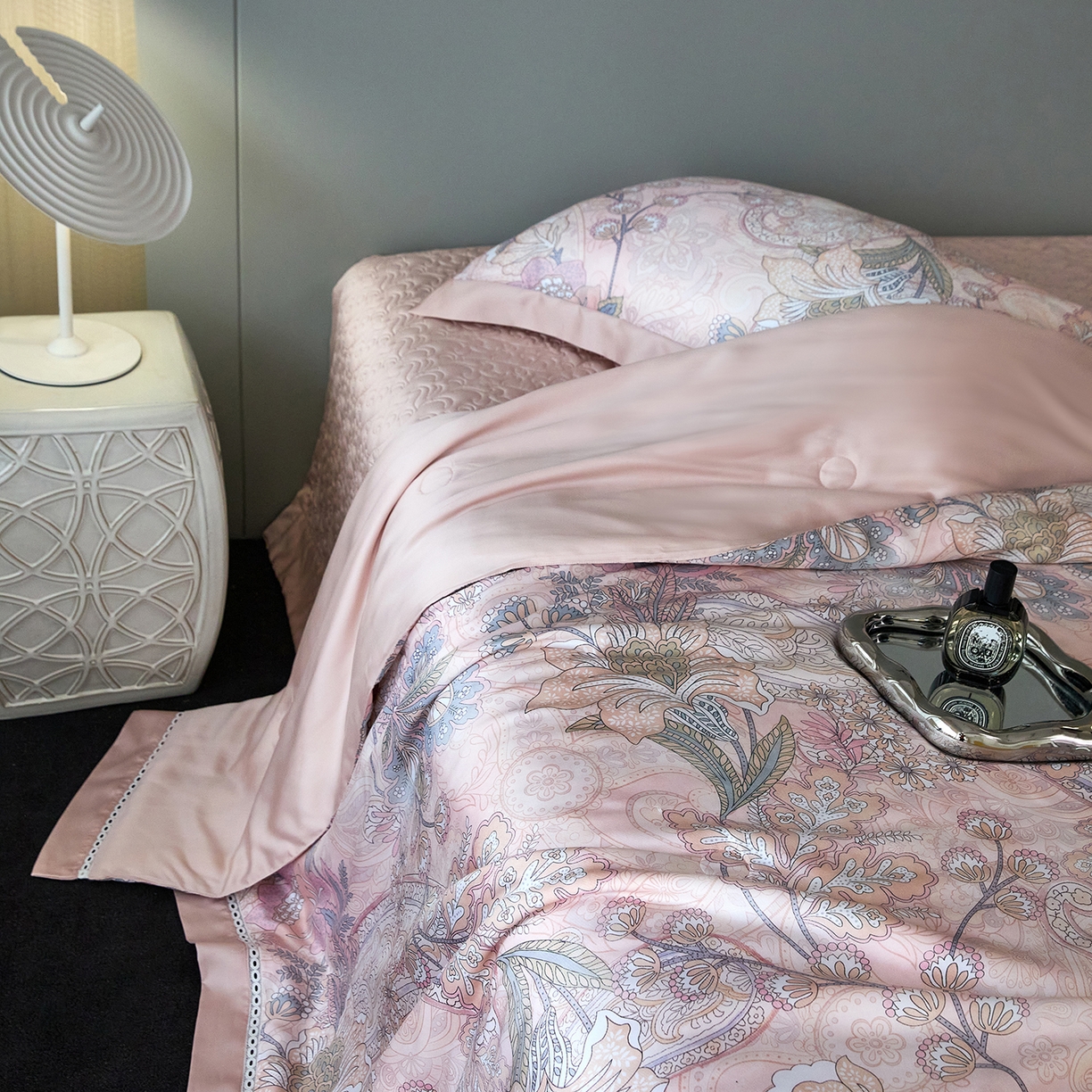 91家纺网 家纺一手货源 找家纺 （总）时亿家居 2025新款100s天丝棉兰精天丝床盖款夏被四件套-剑桥系列