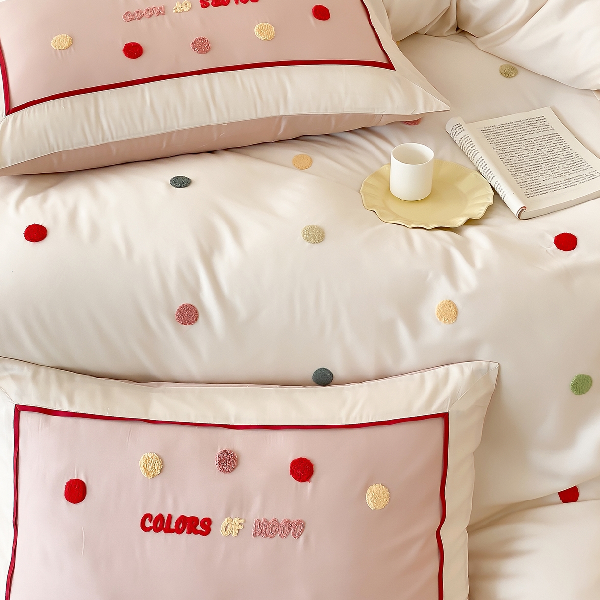 91家纺网 家纺一手货源 找家纺 （总）时亿家居 2025新款天丝夏被四件套-缤纷彩虹糖系列