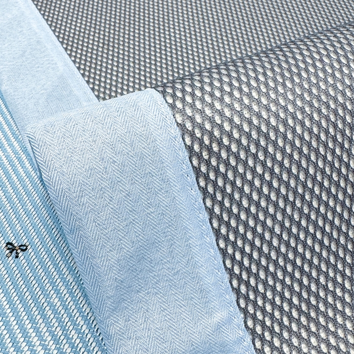 91家纺网 家纺一手货源 找家纺 慕尚家纺 2025新款数码印花床席床笠款冰藤席 蝴蝶蓝