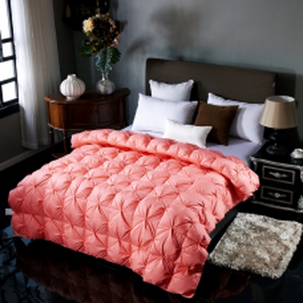 91家纺网 家纺一手货源 找家纺 （总）圣梦莱柔赛丝扭花羽绒被芯冬被鹅绒被鸭绒被儿童羽绒90绒（凡质量问题由商家承担）