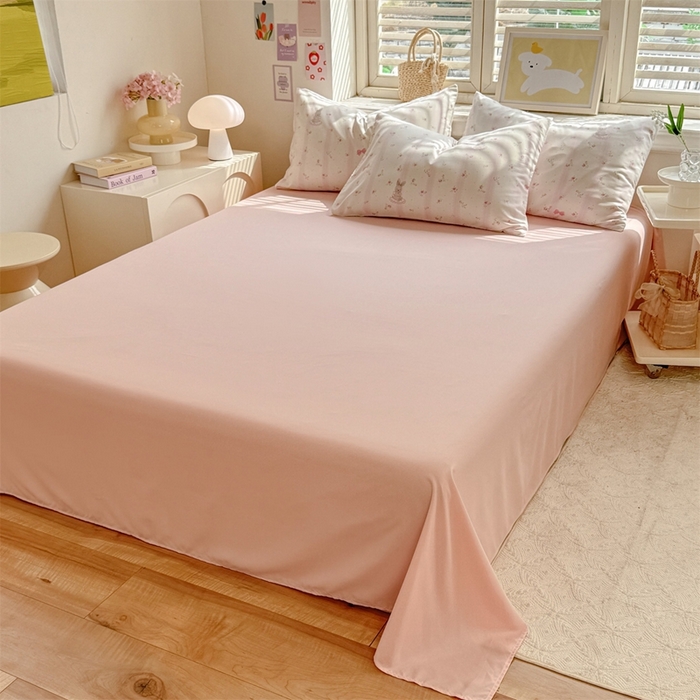 91家纺网 家纺一手货源 找家纺 多品家纺 2025新款ins风水洗棉学生宿舍三件套 兔斑比