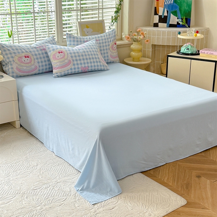 91家纺网 家纺一手货源 找家纺 多品家纺 2025新款ins风水洗棉学生宿舍三件套 派对猫