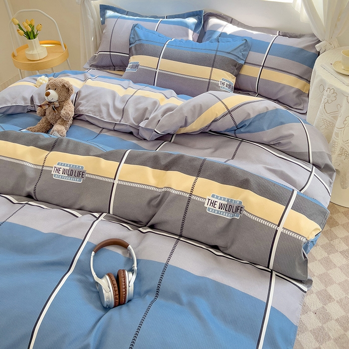 91家纺网 家纺一手货源 找家纺 优逸 2025新款植物羊绒单被套 蓝图