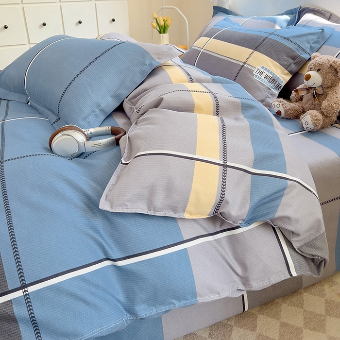 91家纺网 家纺一手货源 找家纺 优逸 2025新款植物羊绒单被套 蓝图