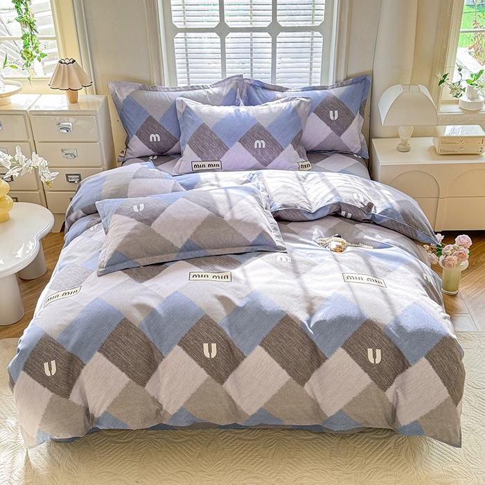 91家纺网 家纺一手货源 找家纺 优逸 2025新款植物羊绒单被套 绅士灰