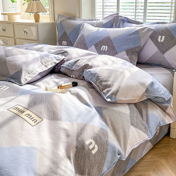 91家纺网 家纺一手货源 找家纺 优逸 2025新款植物羊绒单被套 绅士灰