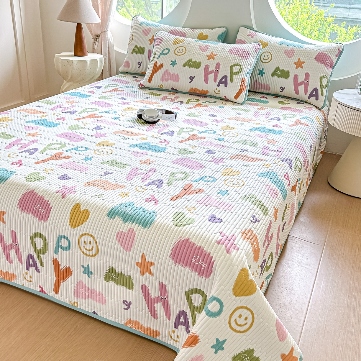 91家纺网 家纺一手货源 找家纺 （总）橘夏家纺 2025新款多功能全棉双面床盖三件套纯棉夹棉加厚床单床垫盖毯