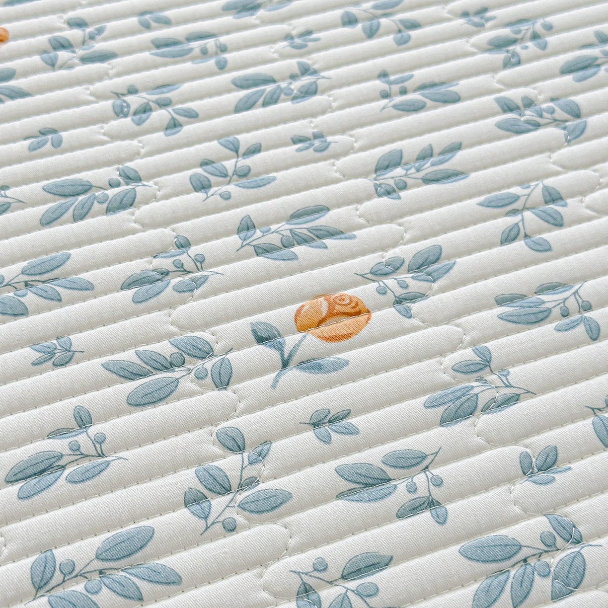 91家纺网 家纺一手货源 找家纺 橘夏家纺 2025新款多功能全棉双面床盖三件套纯棉夹棉加厚床单床垫盖毯 盛开