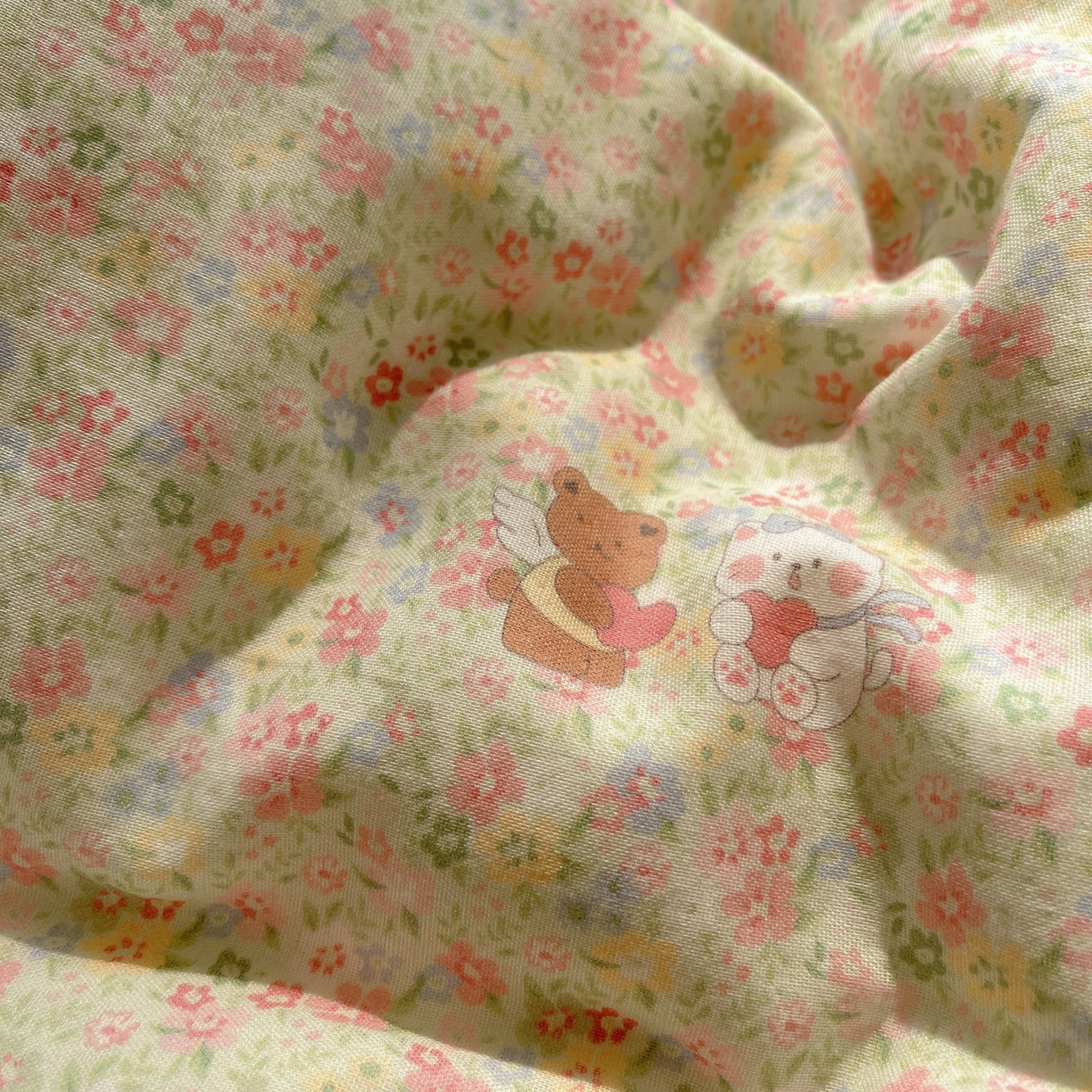 91家纺网 家纺一手货源 找家纺 盼季家纺 2025新款亲肤棉皱皱纱花边四件套 皱皱纱花边-好朋友