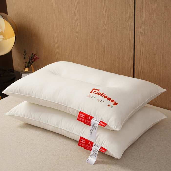 91家纺网 家纺一手货源 找家纺 （总）织布人 2025新款枕芯A类全棉防水防油防污三防功能枕头家用护颈酒店枕芯