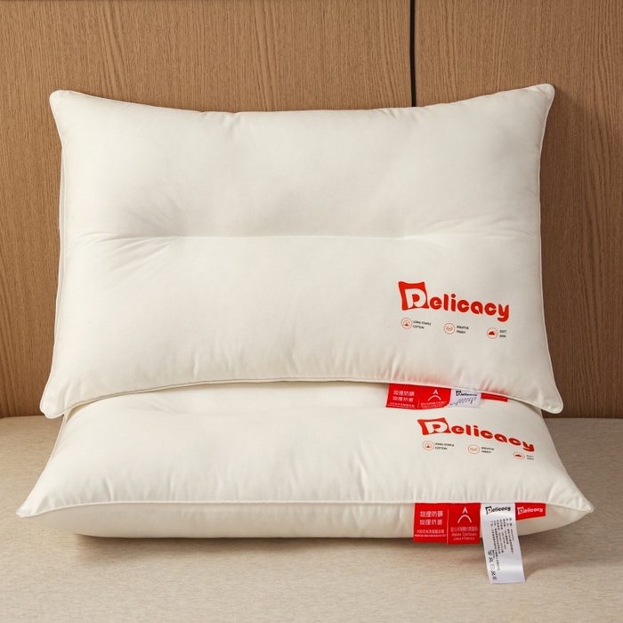 91家纺网 家纺一手货源 找家纺 （总）织布人 2025新款枕芯A类全棉防水防油防污三防功能枕头家用护颈酒店枕芯