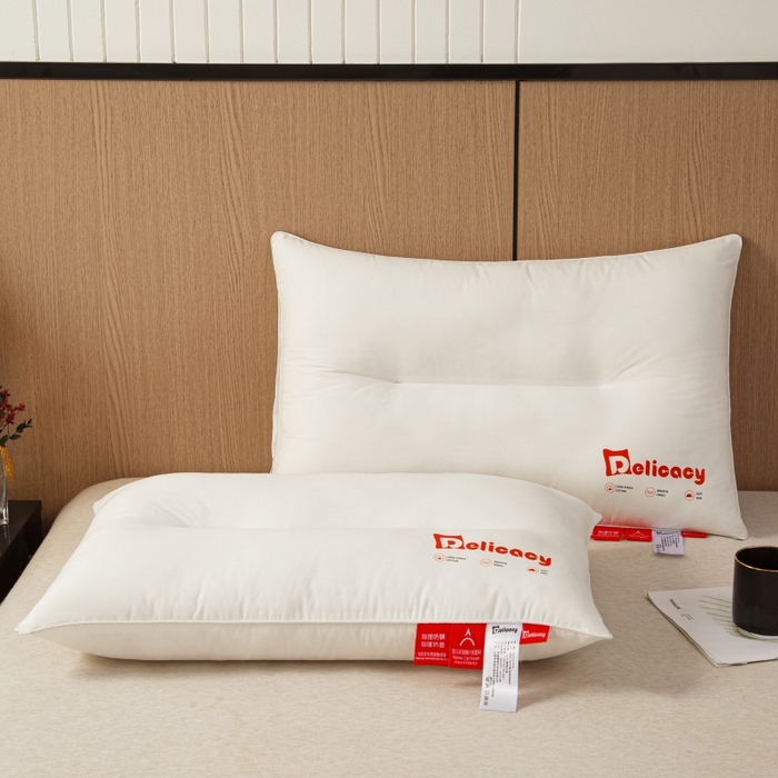 91家纺网 家纺一手货源 找家纺 （总）织布人 2025新款枕芯A类全棉防水防油防污三防功能枕头家用护颈酒店枕芯