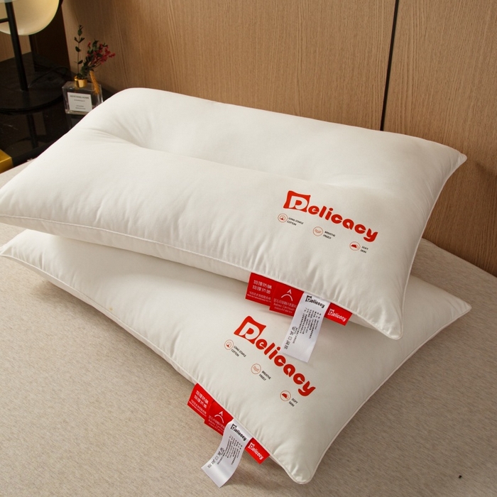 91家纺网 家纺一手货源 找家纺 （总）织布人 2025新款枕芯A类全棉防水防油防污三防功能枕头家用护颈酒店枕芯