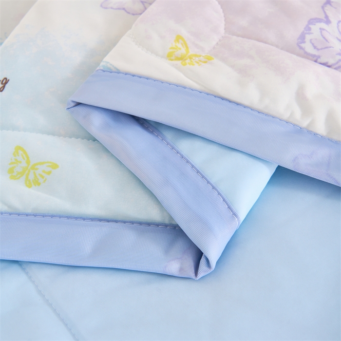 91家纺网 家纺一手货源 找家纺 织布人 2025新款夏被A类凉感丝印花夏凉被空调被双面凉感单夏被子被芯 A类凉感夏被-蝴蝶