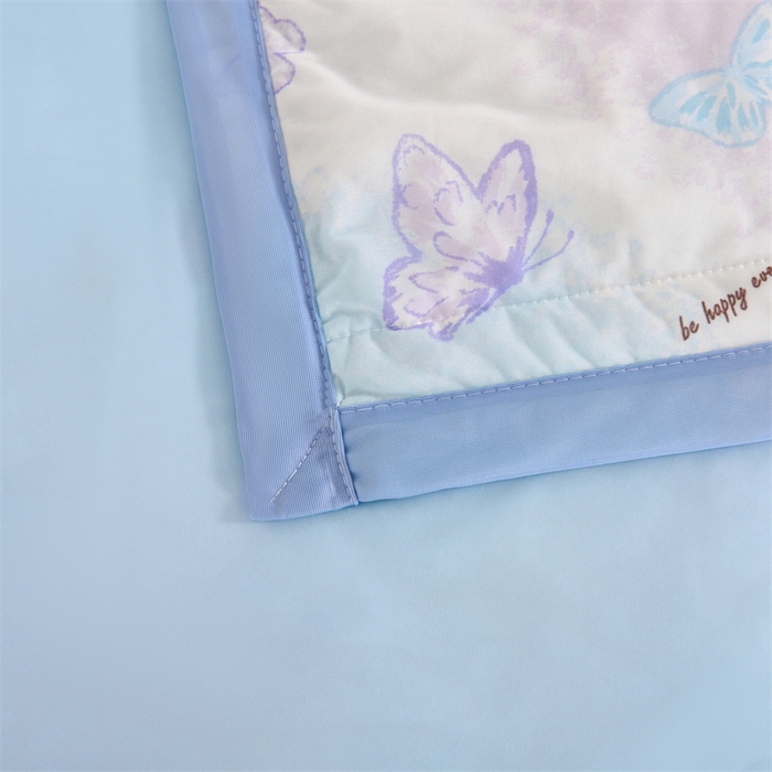 91家纺网 家纺一手货源 找家纺 织布人 2025新款夏被A类凉感丝印花夏凉被空调被双面凉感单夏被子被芯 A类凉感夏被-蝴蝶