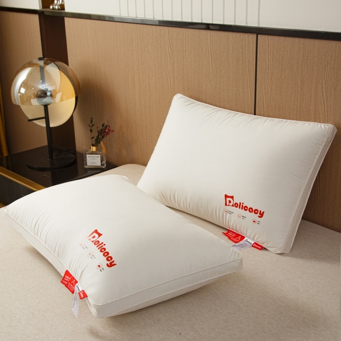 91家纺网 家纺一手货源 找家纺 织布人 2025新款枕芯A类全棉防水防油防污三防功能枕头家用护颈酒店枕芯 A类全棉三防枕-立体高枕 一只装 48x74cm