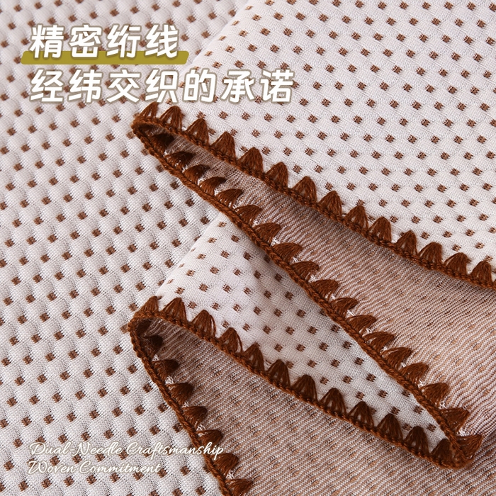 91家纺网 家纺一手货源 找家纺 永光家居 2025新款凉感绒豆豆盖毯【YG2577】 咖色