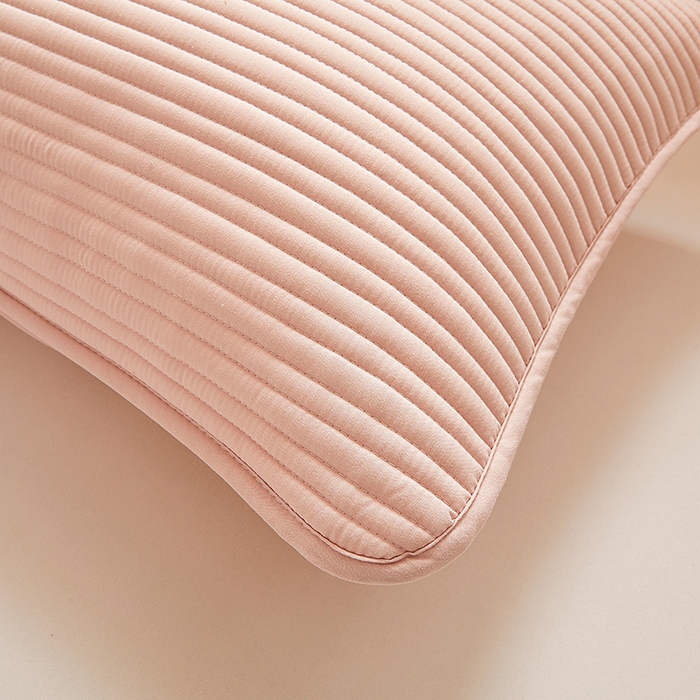 91家纺网 家纺一手货源 找家纺 芬晴家纺 2025新款A类良品防水枕套系列 豆沙粉