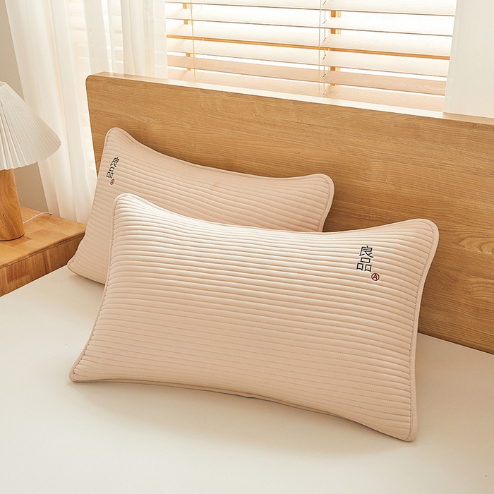 91家纺网 家纺一手货源 找家纺 芬晴家纺 2025新款A类良品防水枕套系列 卡其