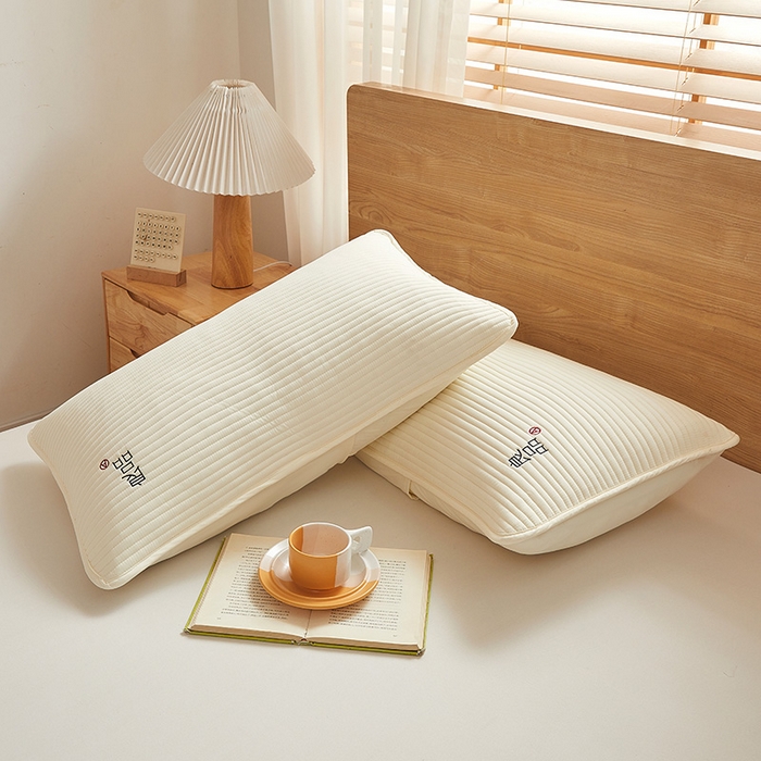 91家纺网 家纺一手货源 找家纺 芬晴家纺 2025新款A类良品防水枕套系列 米白