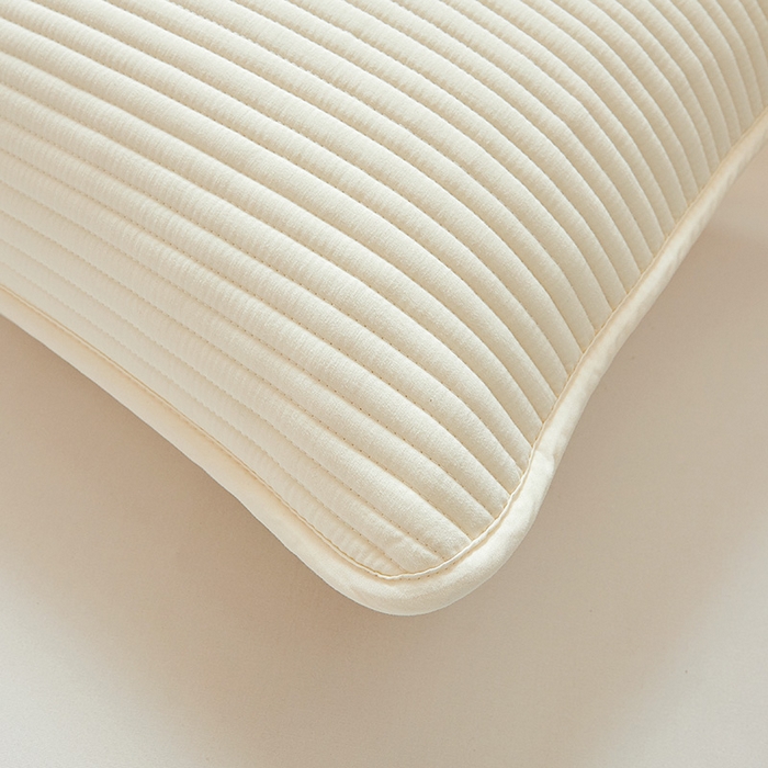 91家纺网 家纺一手货源 找家纺 芬晴家纺 2025新款A类良品防水枕套系列 米白